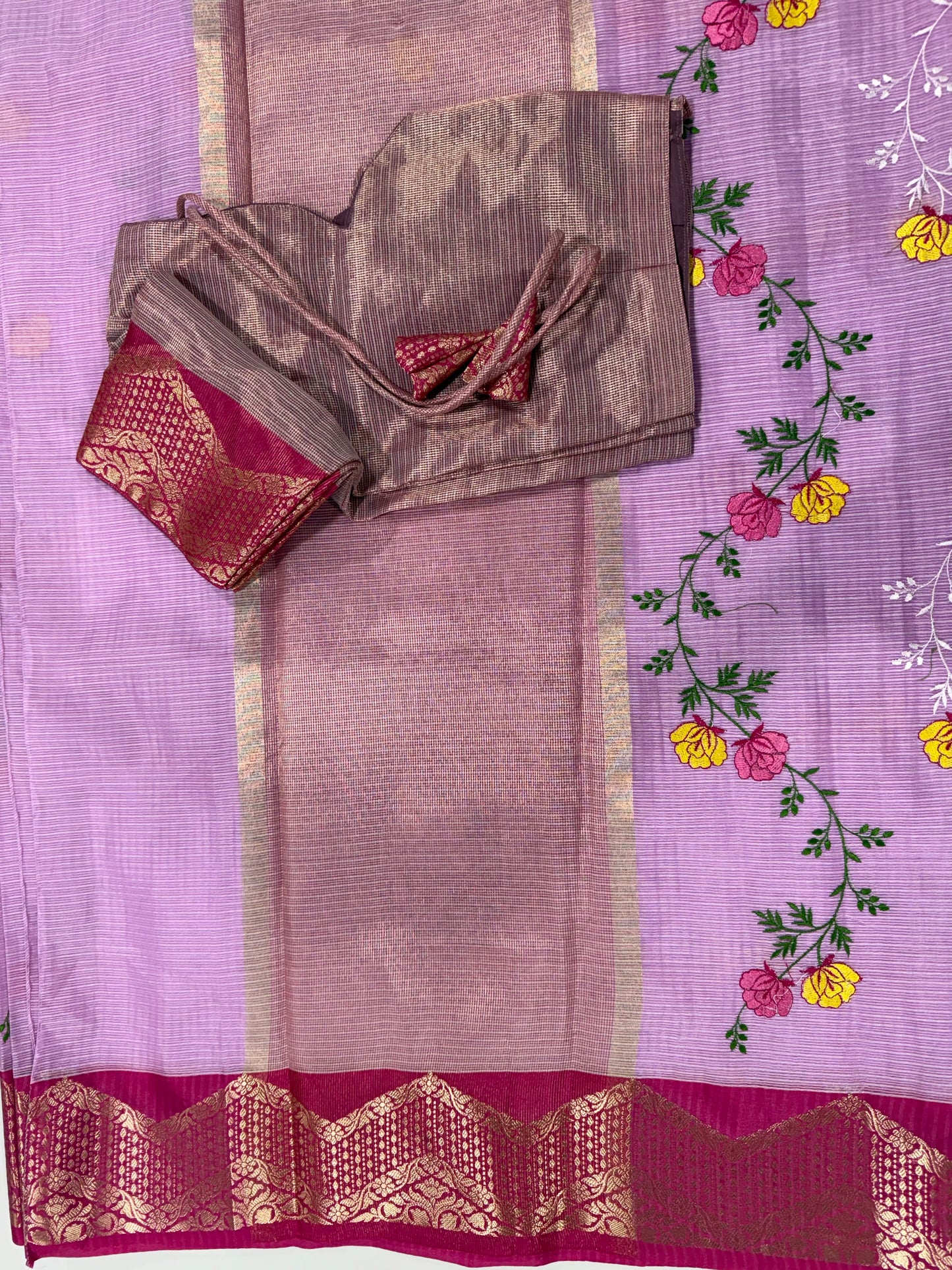 Kota silk saree in pink