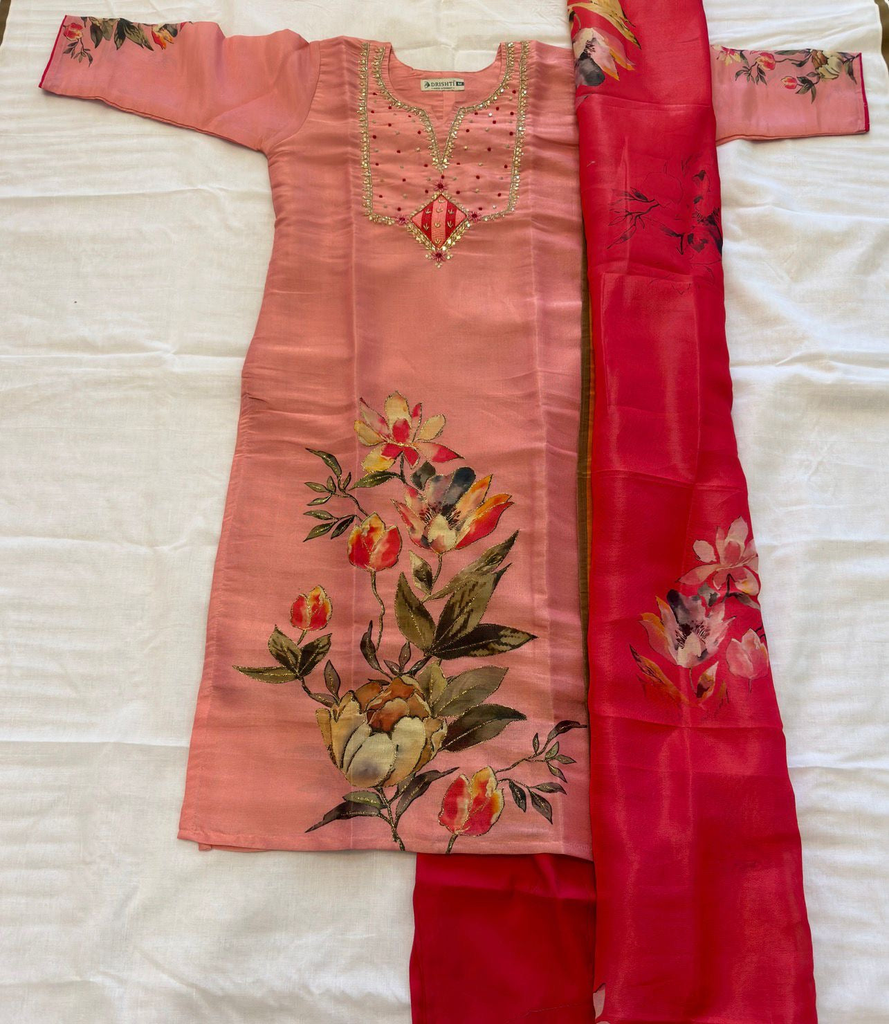 Sold out - Salwar suit in peach
