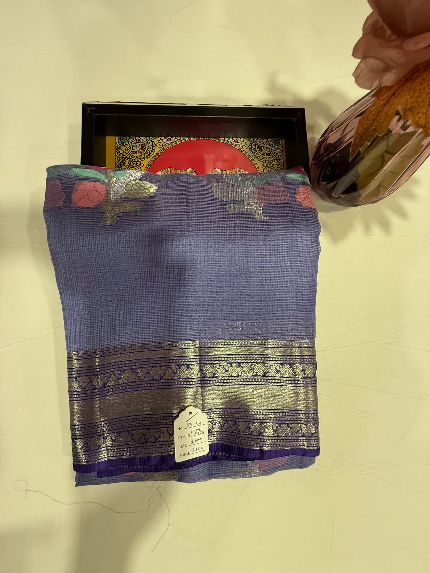 Kota silk saree in lavender