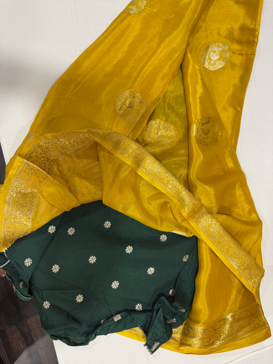 HO silk in yellow and green