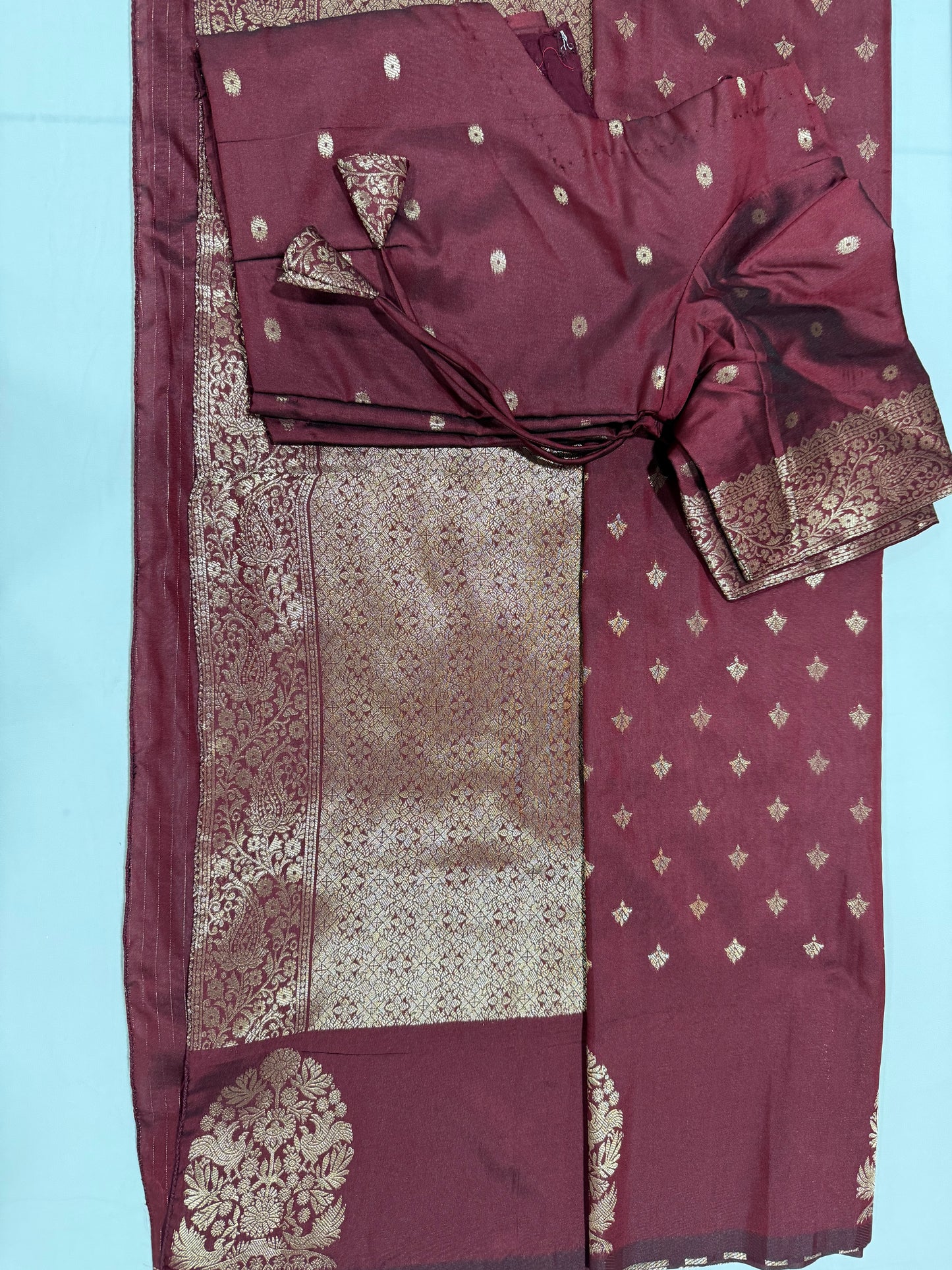 Sold out - Soft silk saree in brown