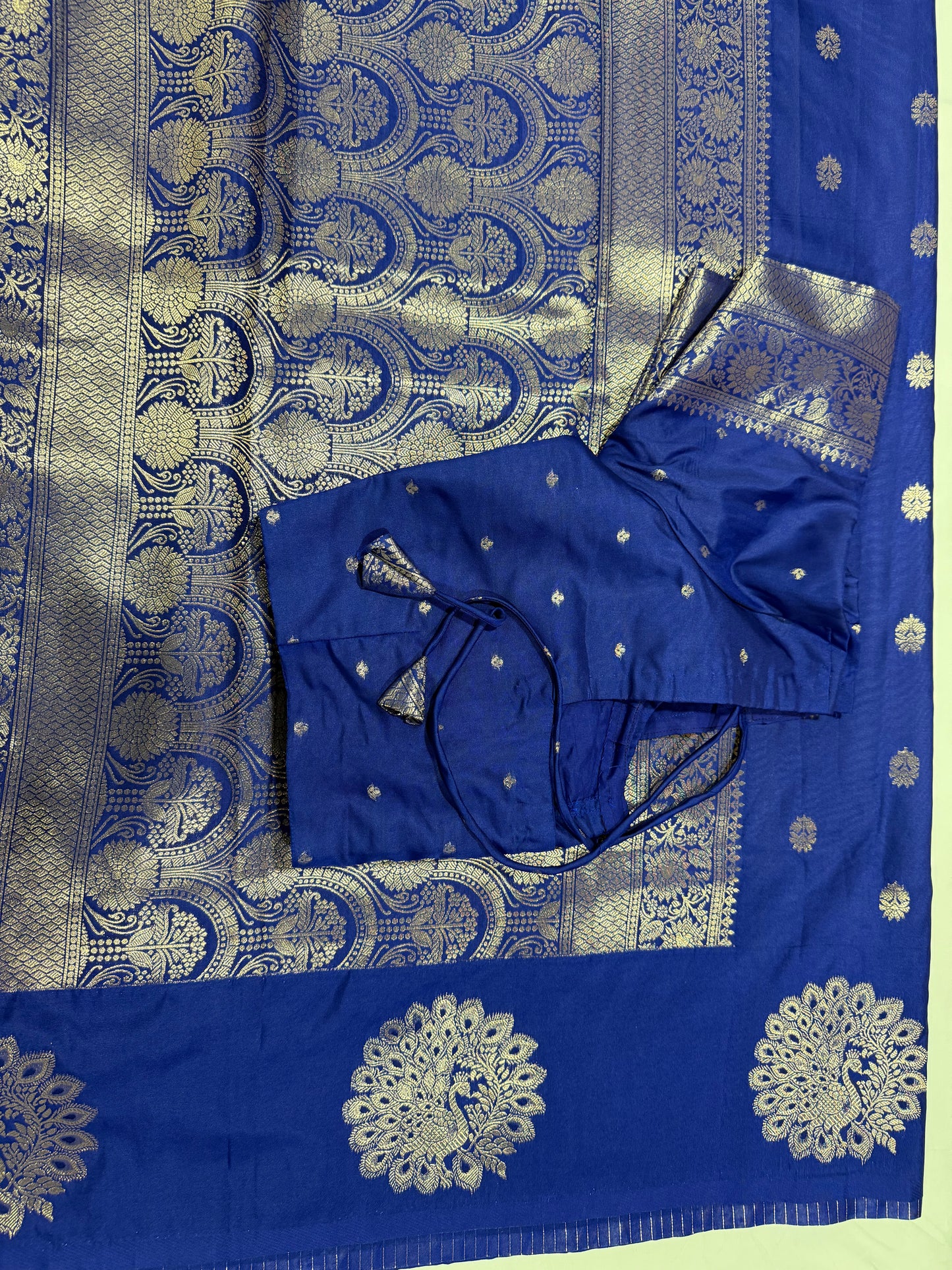 Sold out - Soft silk saree in blue