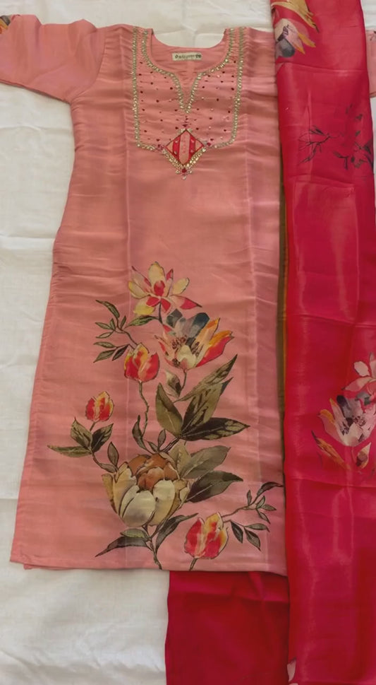 Sold out - Salwar suit in peach